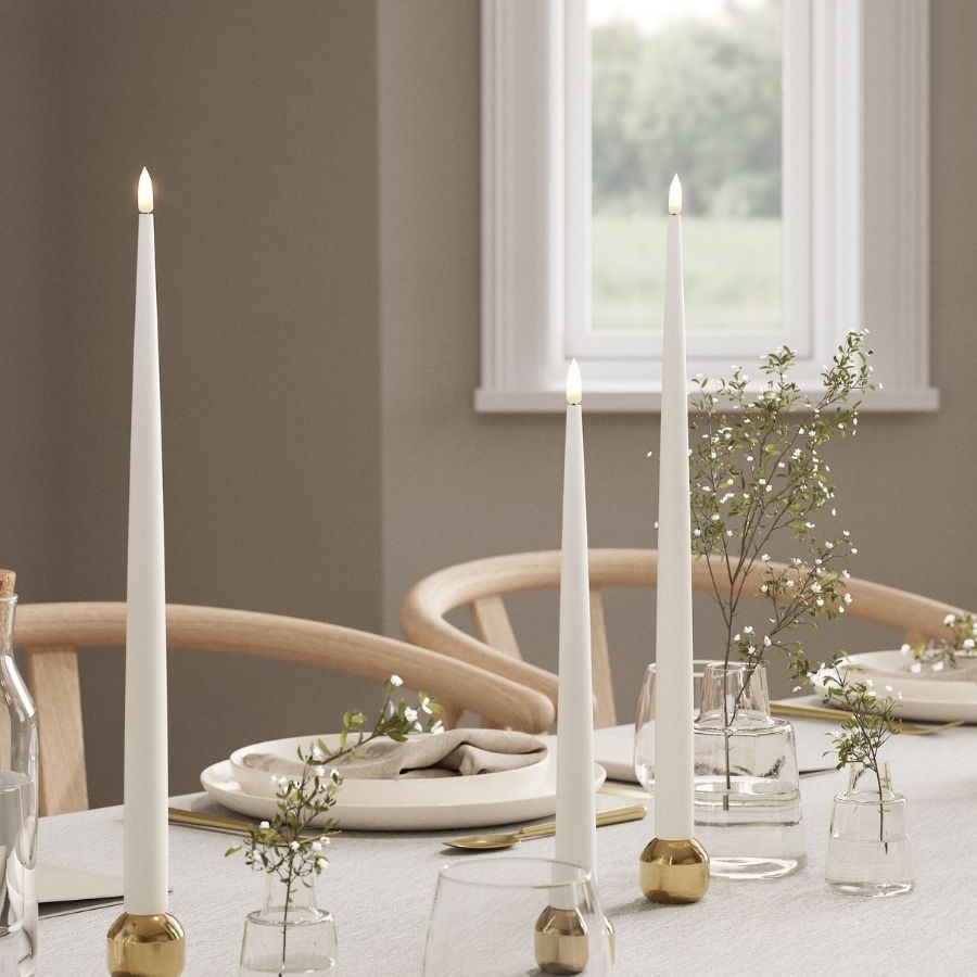 LED-Kronljus DeluxeHomeart Shiny 2,2x28 cm 2-pack