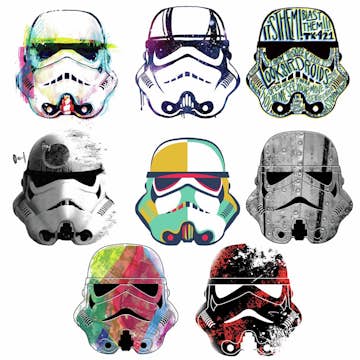 Väggdekor RoomMates Kids Star Wars Storm Trooper Stickers