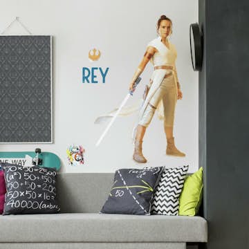 Väggdekor RoomMates Star Wars Episode Ix Rey Giant