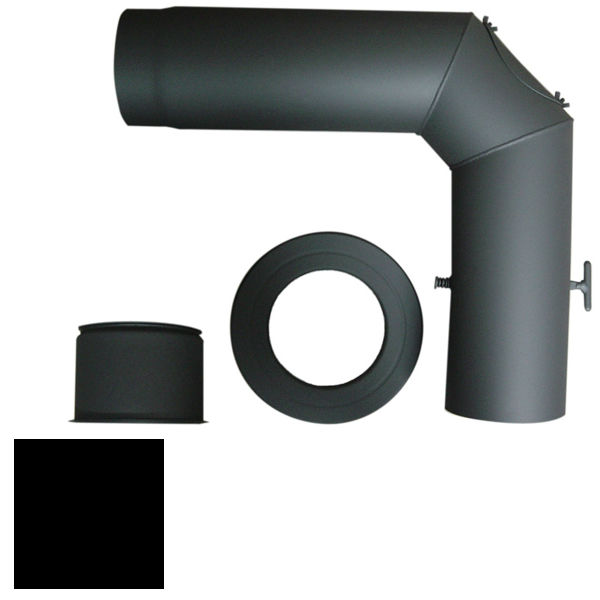 Rökrör Kaminexperten Komplett Svart