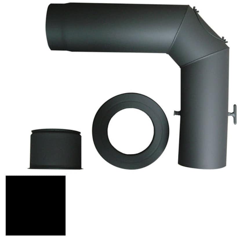 Rökrör Kaminexperten Komplett Svart