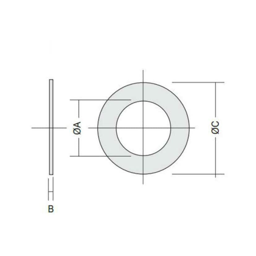 Rosett Kaminexperten Svart 120