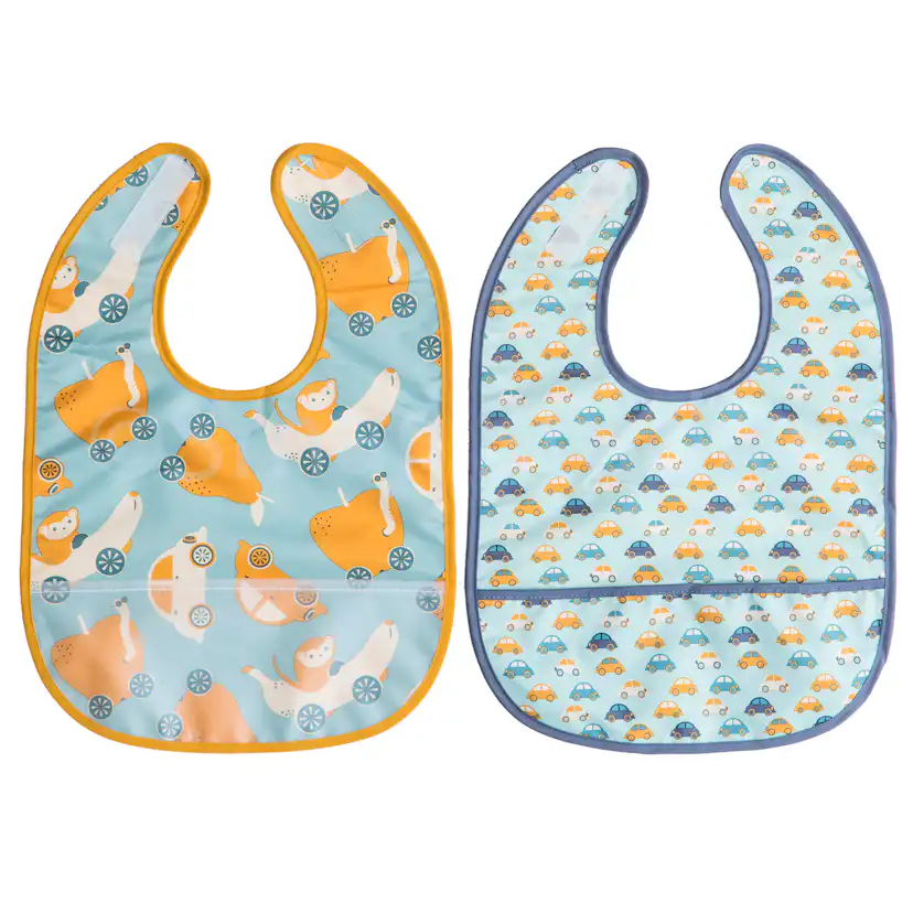Haklapp Rätt Start 2-pack Bilar Gul/blå