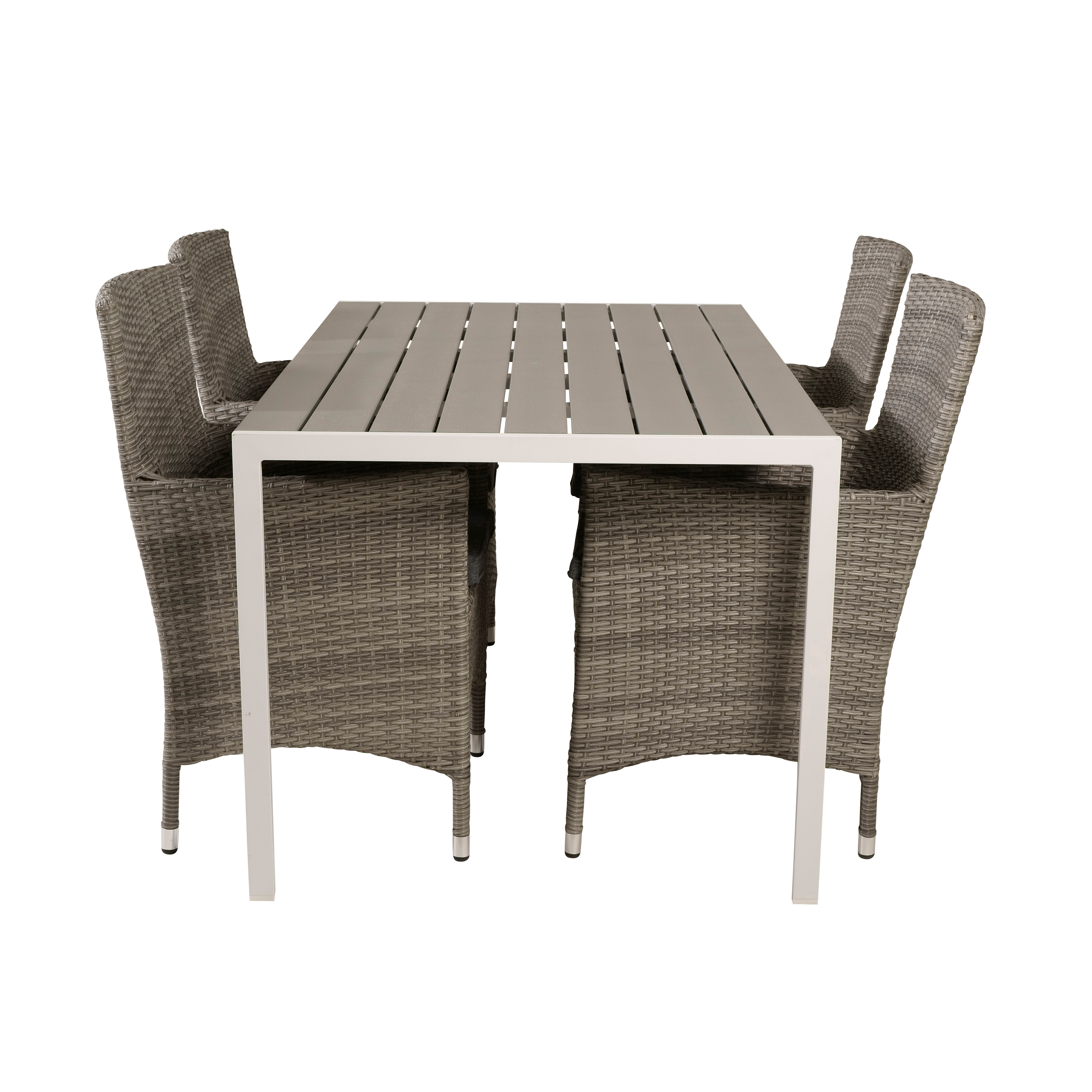 Matgrupp Utomhus Venture Home Bront 150 med 4 Milwa Trädgårdsstolar