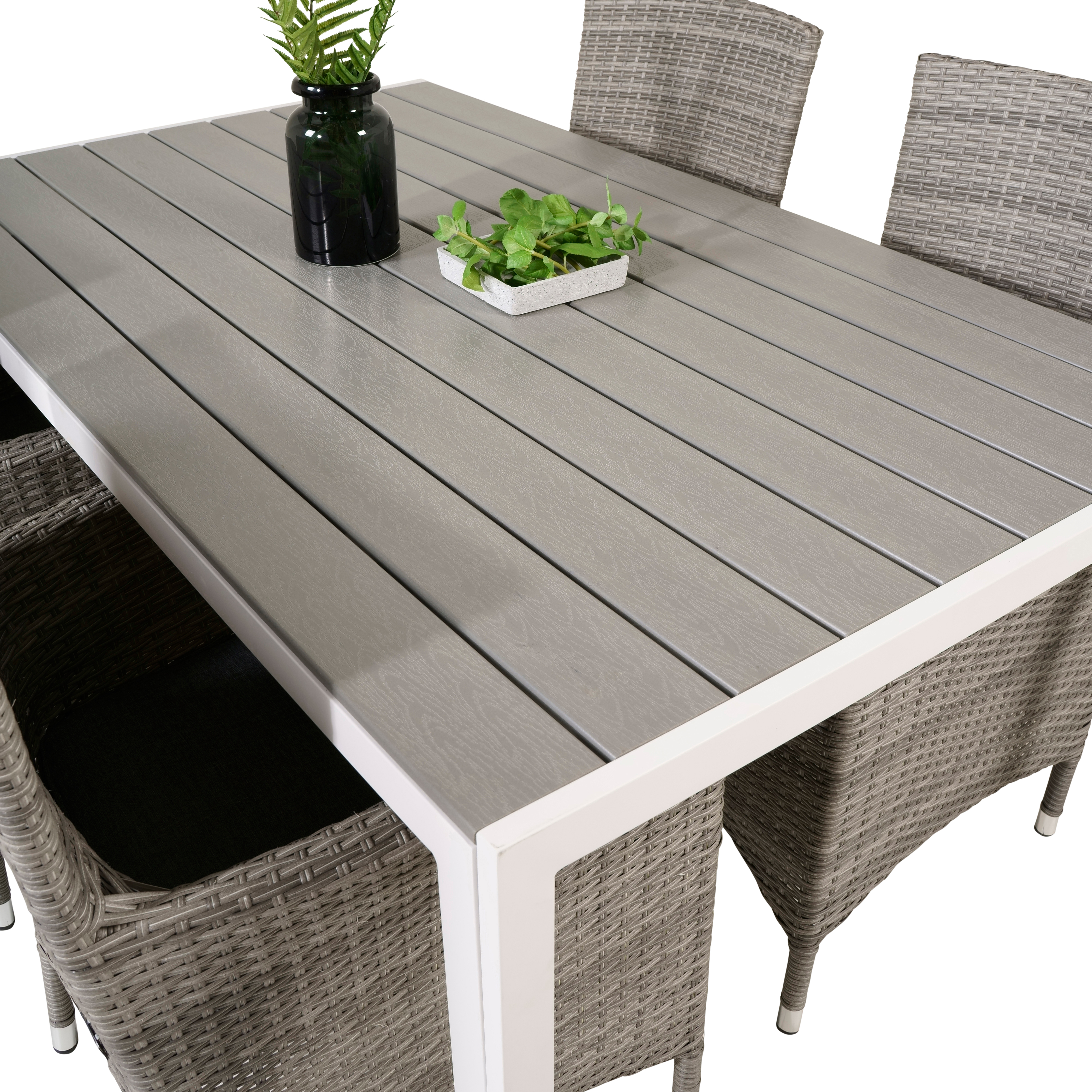 Matgrupp Utomhus Venture Home Bront 150 med 4 Milwa Trädgårdsstolar