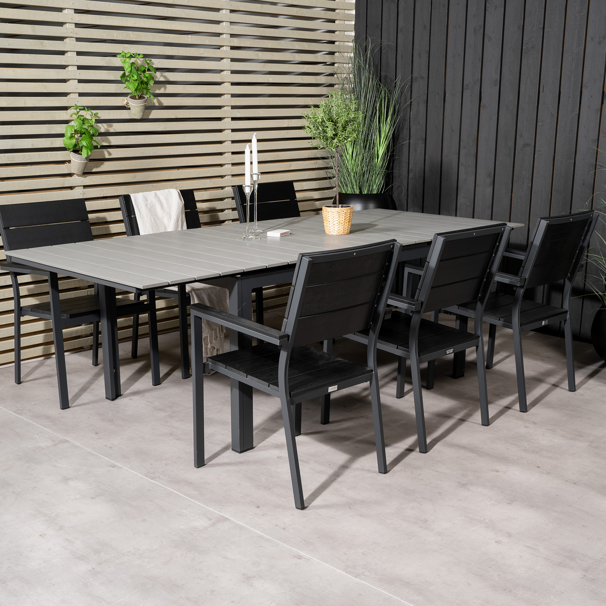 Matgrupp Venture Home Lova 160/240 med 6 Lova Stolar