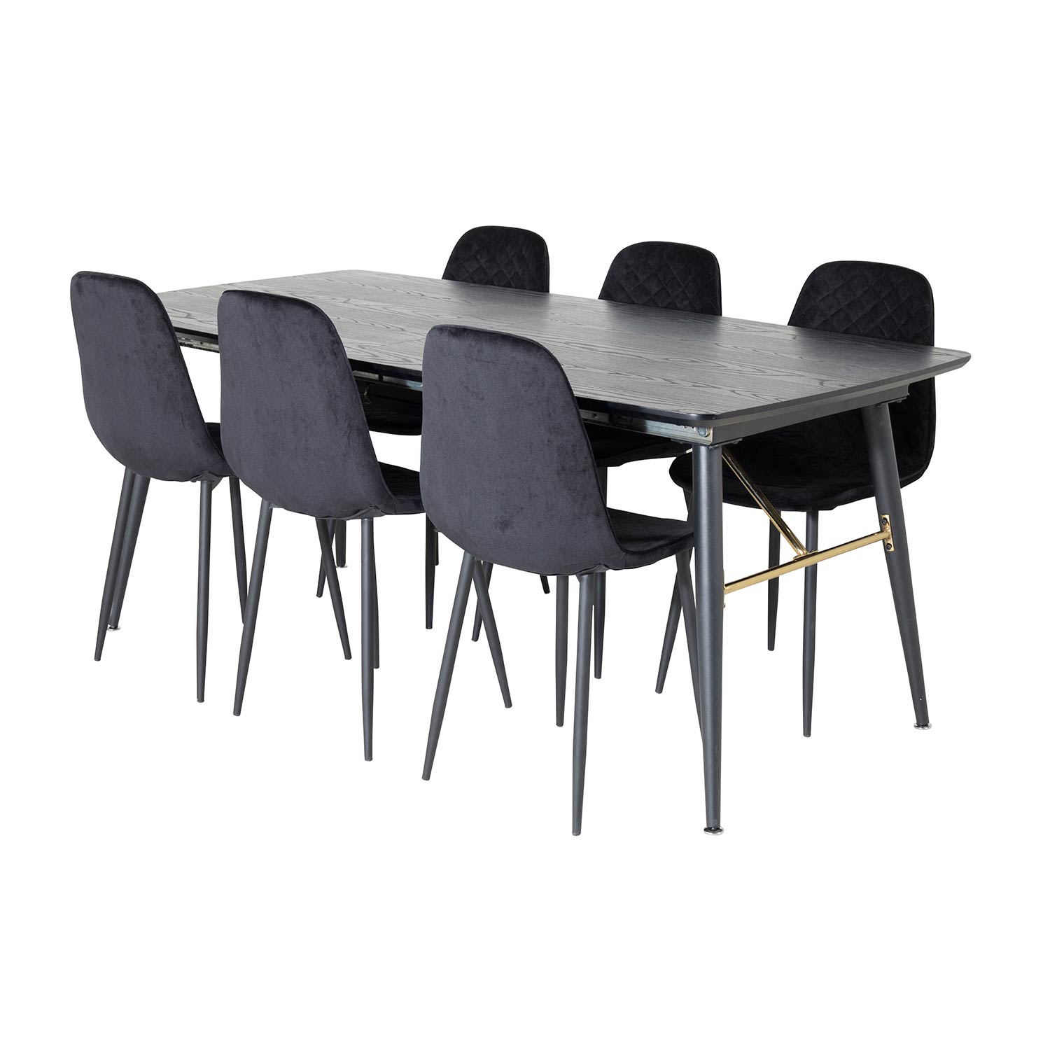 Matgrupp Venture Home Gold med 6 Polar Stolar