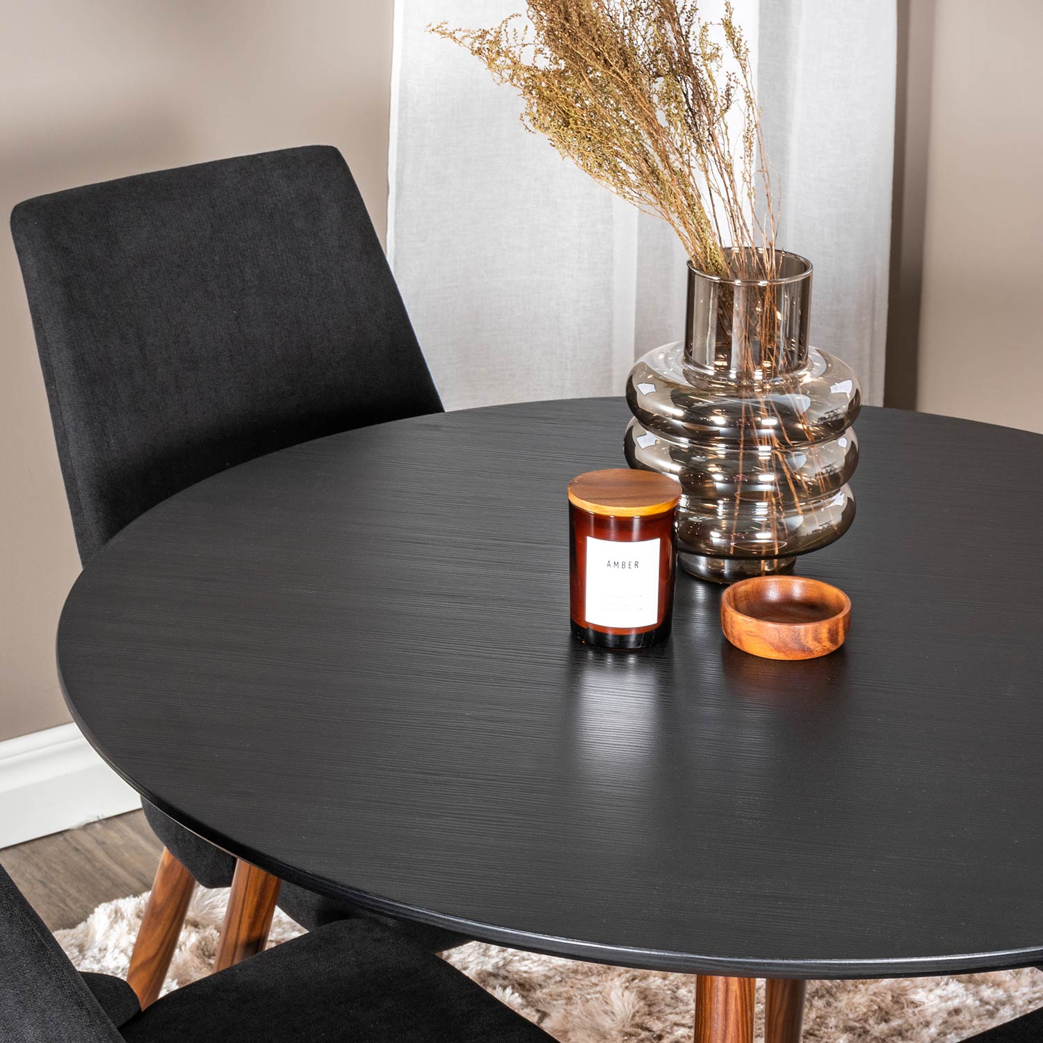 Matgrupp Venture Home Plake1 med 4 Laura Stolar Polyestertyg Runt