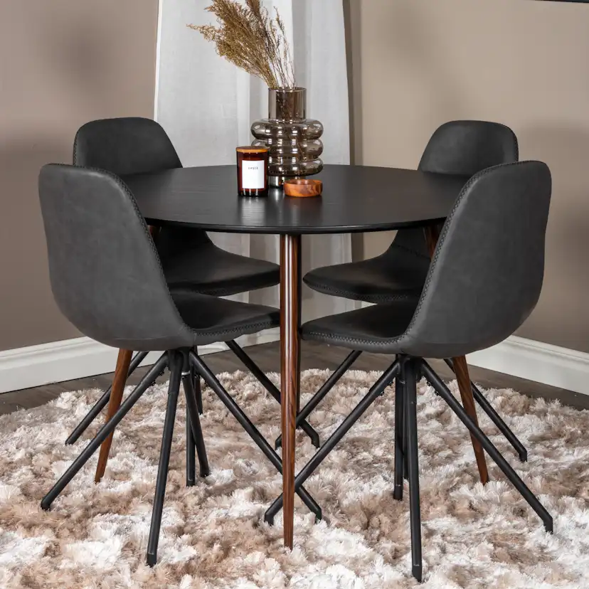 Matgrupp Venture Home Plake med 4 Pobbie Stolar Design med ...