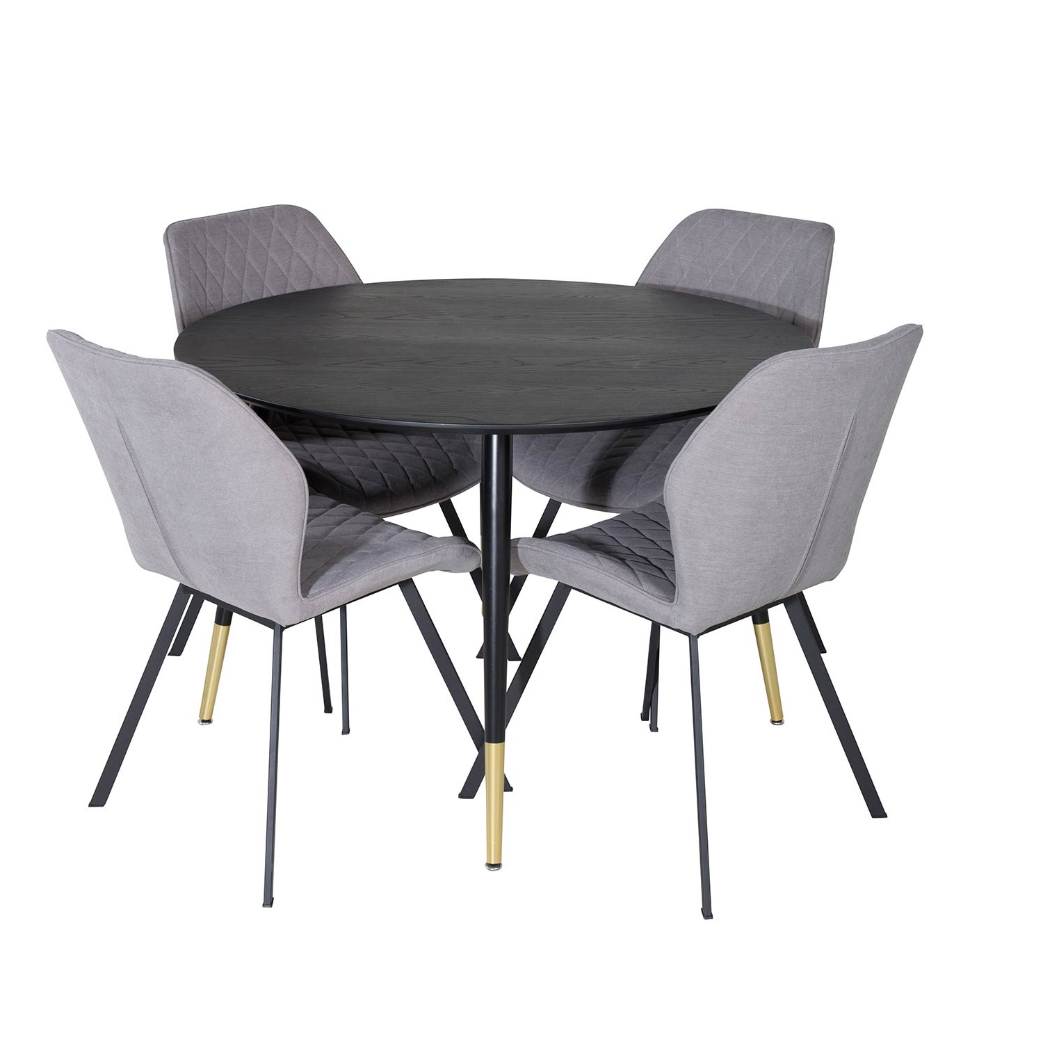 Matgrupp Venture Home Dipp Ø115 cm med 4 Gemma Stolar