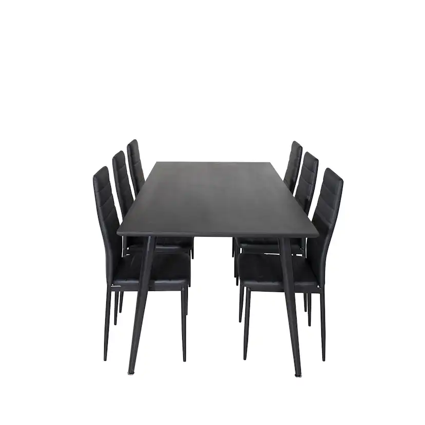 Matgrupp Venture Home Dipp med 6 Slim Stolar