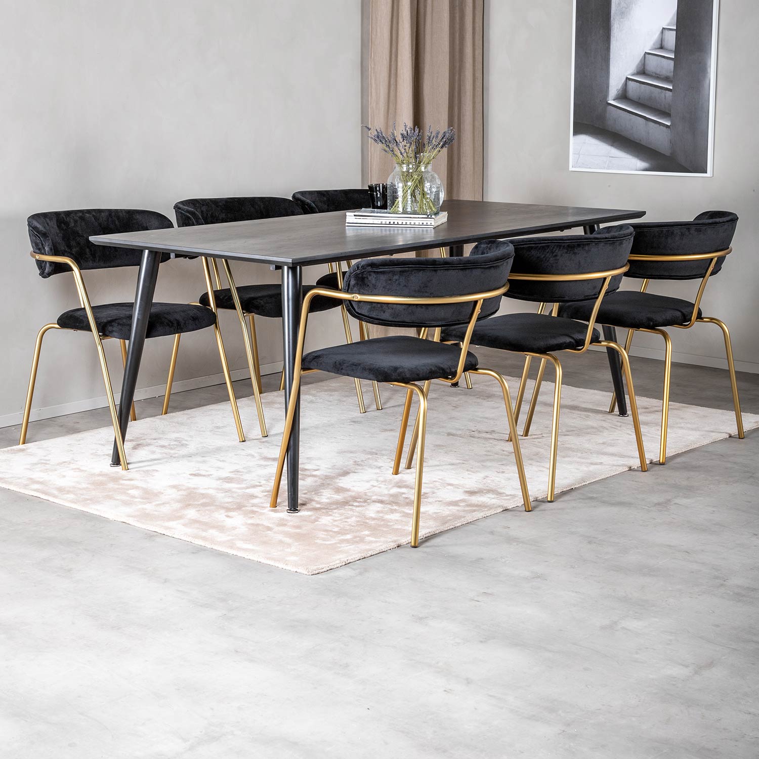 Matgrupp Venture Home Dipp med 6 Arrow Stolar