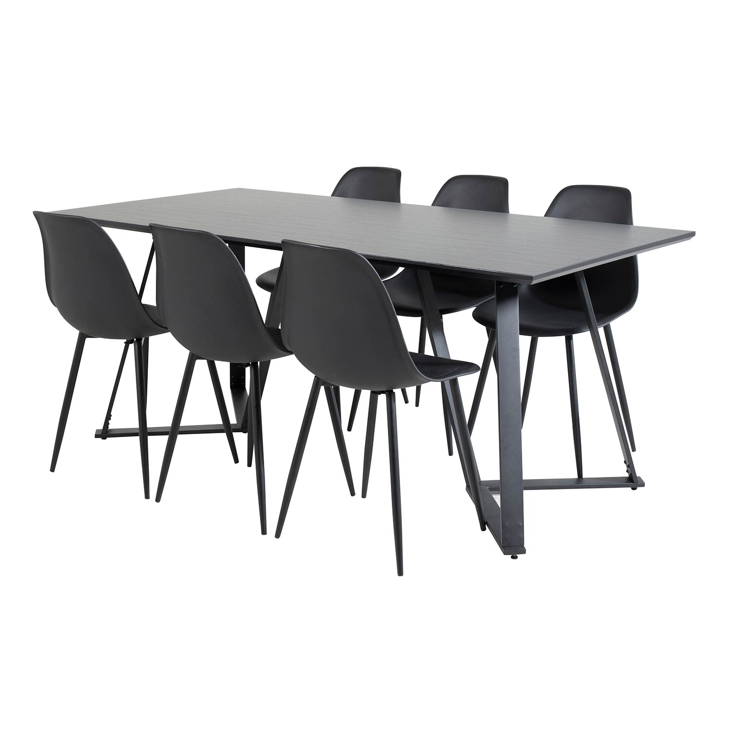 Matgrupp Venture Home Madde med 6 Pop Stolar