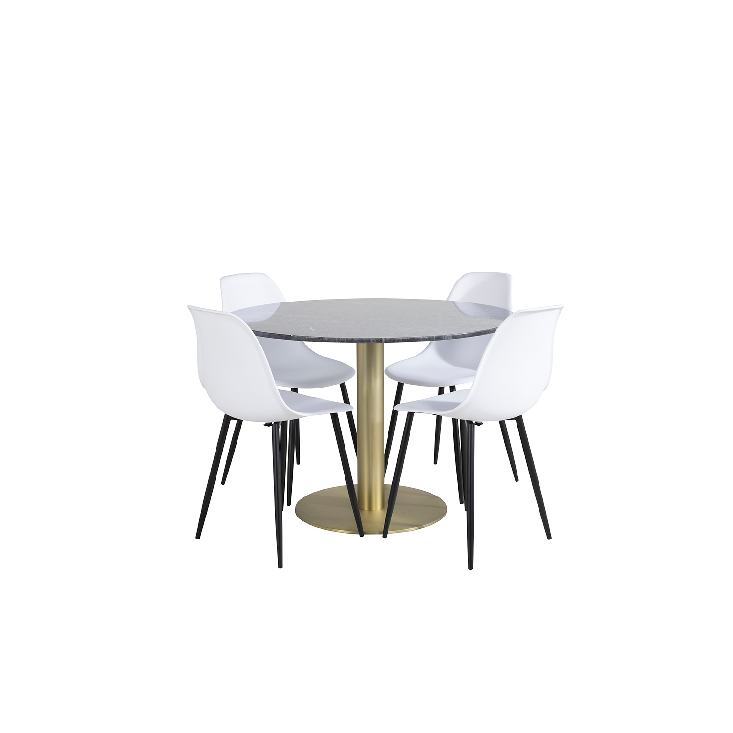 Matgrupp Venture Home Estelle med 4 Pop Stolar