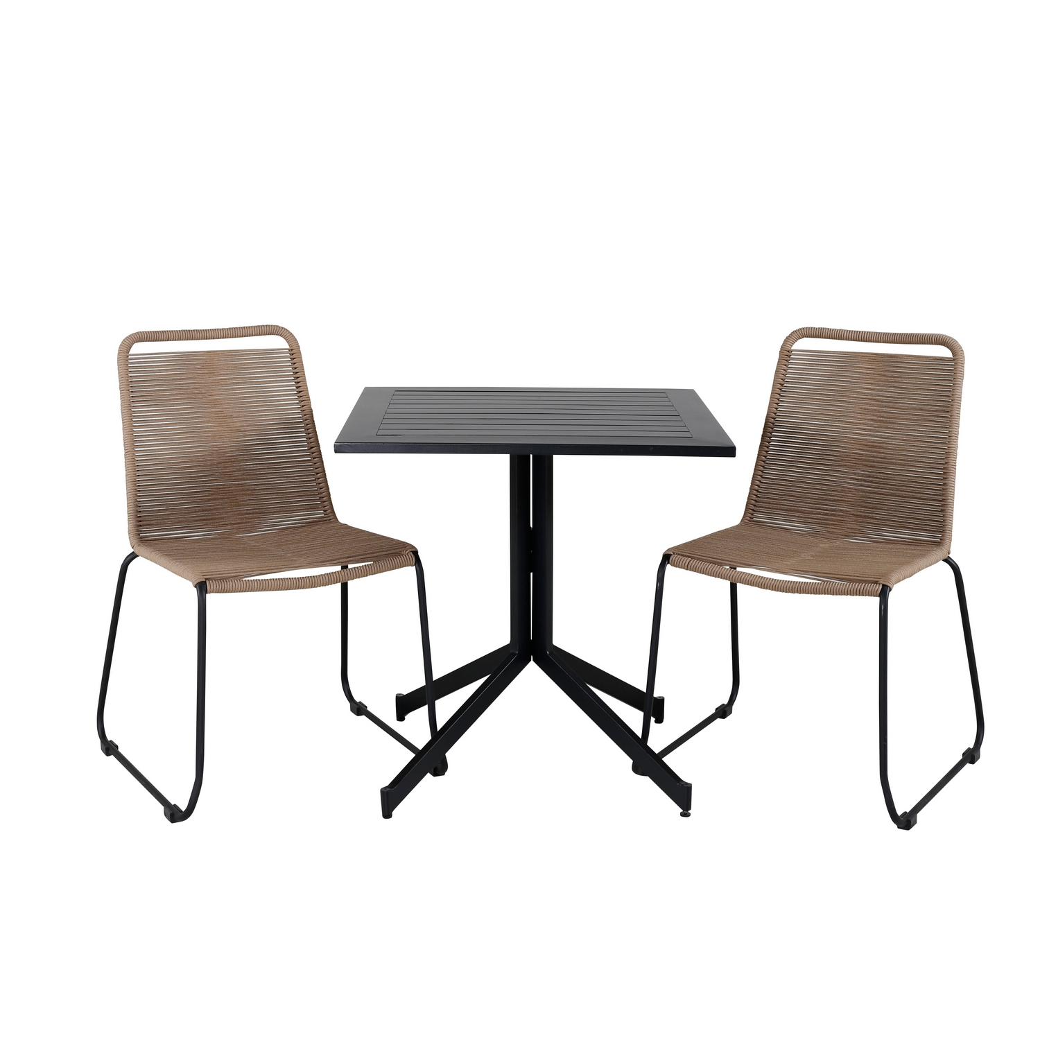 Caféset Venture Home Wille med 2 Lumi Matstolar Latte