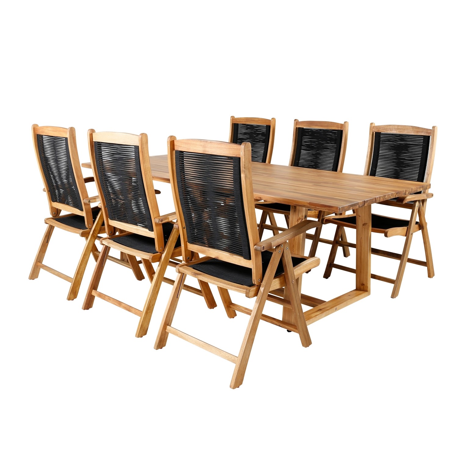 Matgrupp Venture Home Plarra med 6 Peder Matstolar