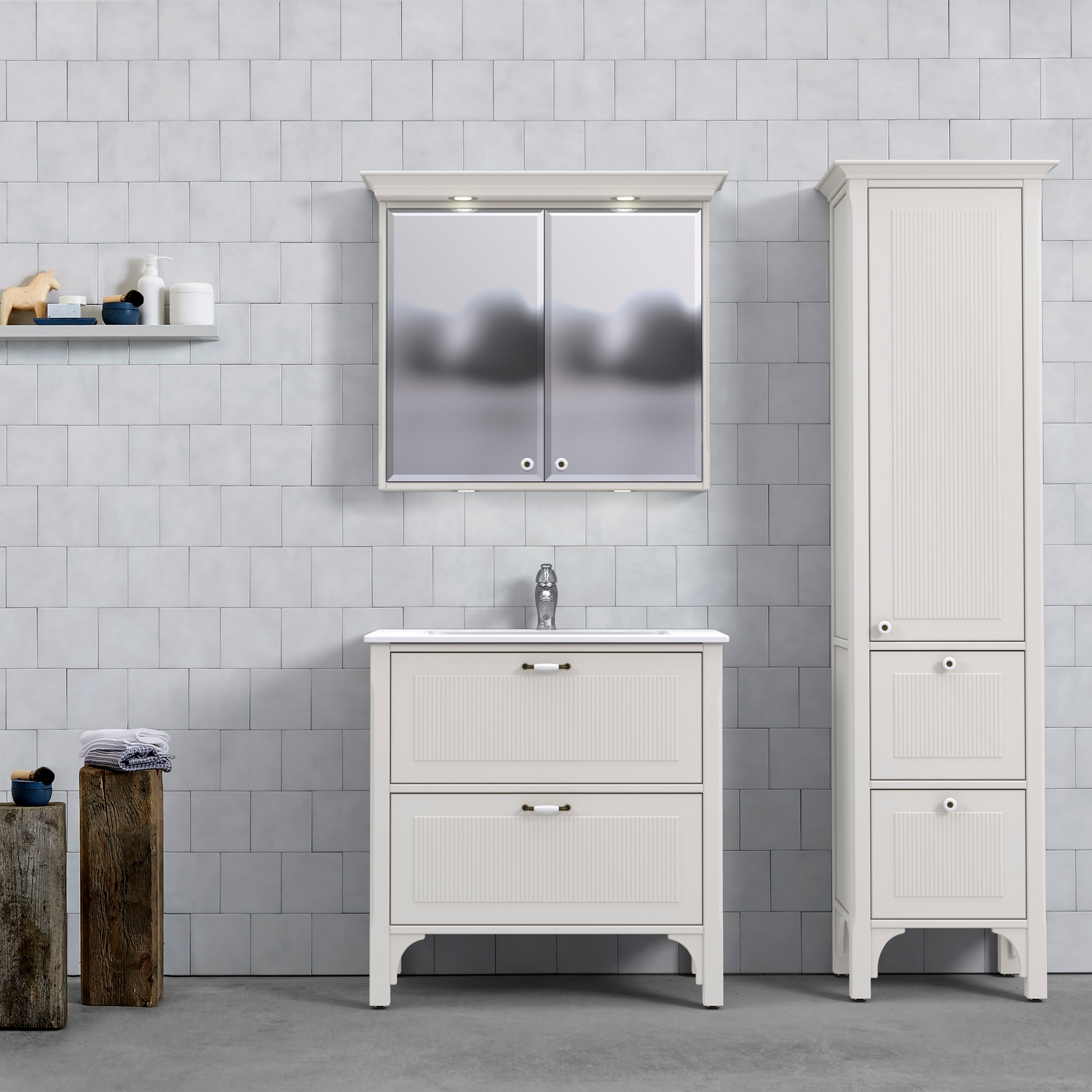 Tvättställsskåp Björbo Badrum Saga Enkel