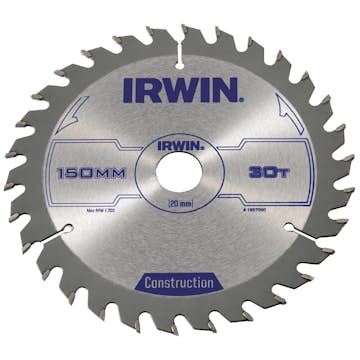 Sågklinga Irwin 150x20/16mm 30t 2,5mm