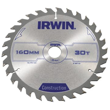 Sågklinga Irwin 160x20/16mm 30t 2,5mm