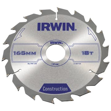 Sågklinga Irwin 165x30/20/16mm 18t 2,5mm