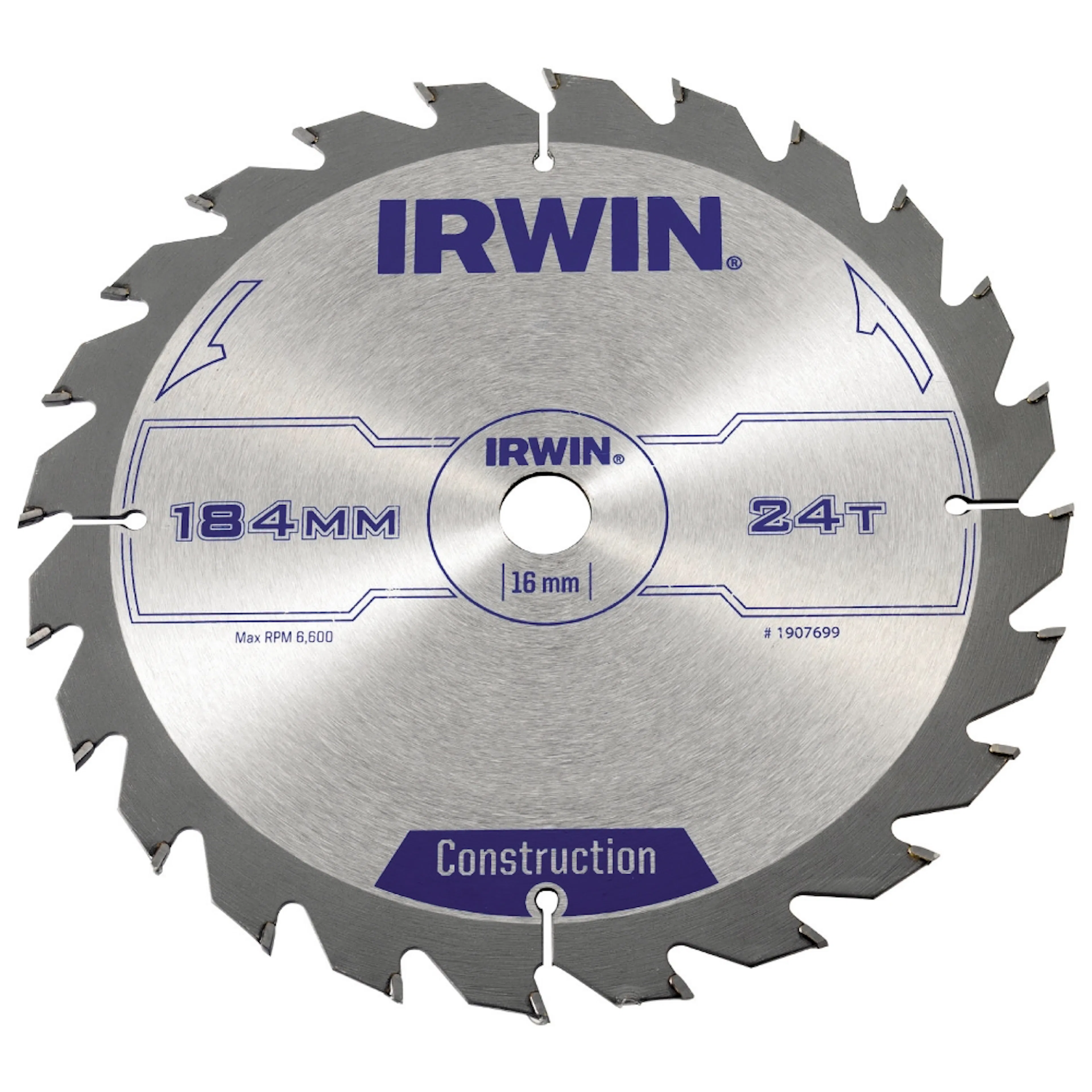 Sågklinga Irwin 184x16 24t 2,5mm