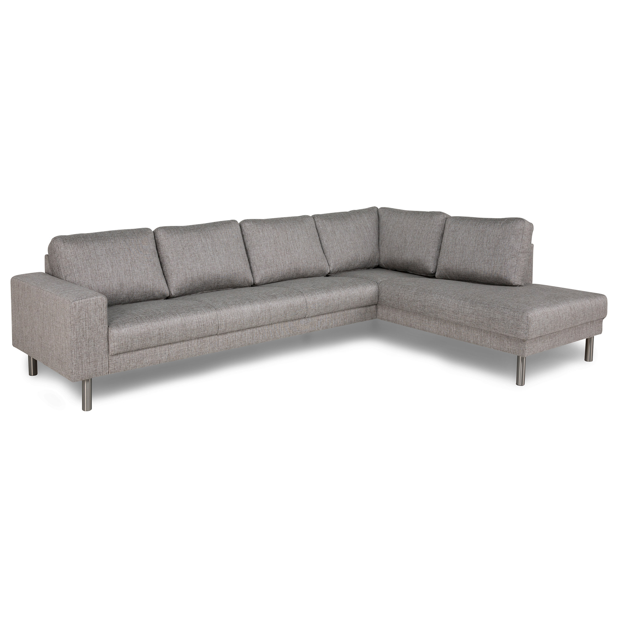 Schäslongsoffa Scandinavian Choice 4-sits Runsala Ljusgrå, Höger