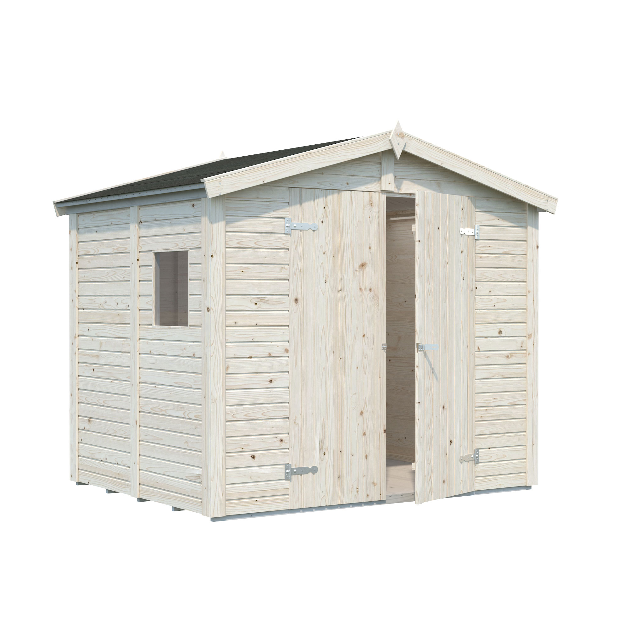 Förråd Palmako Dan 4,6 m2 Vit dippad