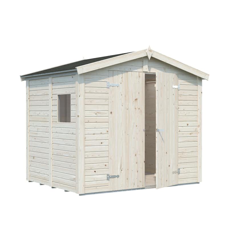 Förråd Palmako Dan 4,6 m2 Vit dippad