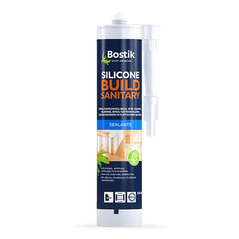 Silikonfogmassa Bostik Build & Sanitary Grå