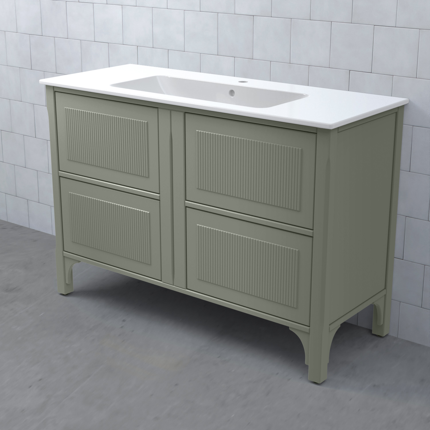 Tvättställsskåp Björbo Badrum Saga Enkel 1200