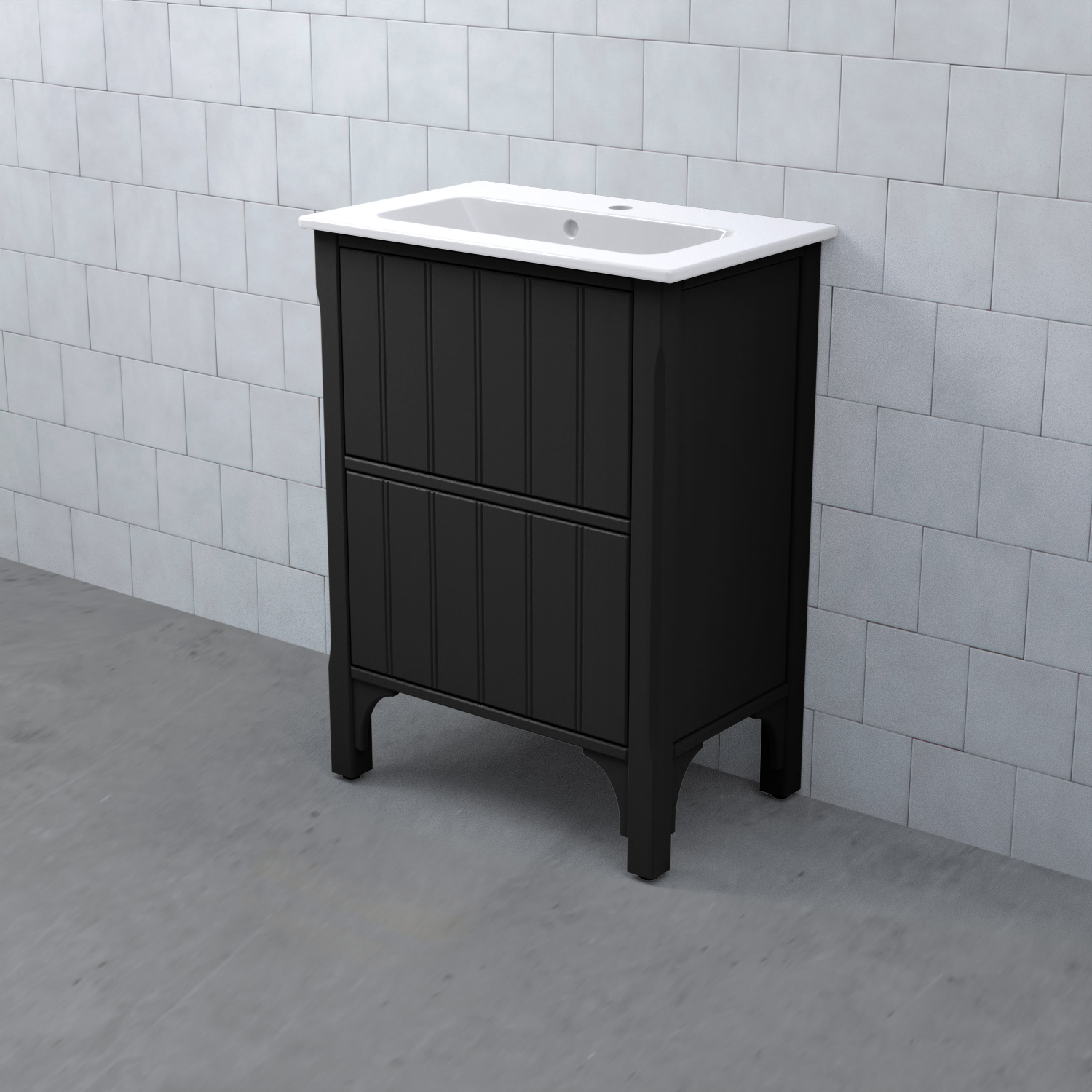 Tvättställsskåp Björbo Badrum Saga Enkel Kompakt