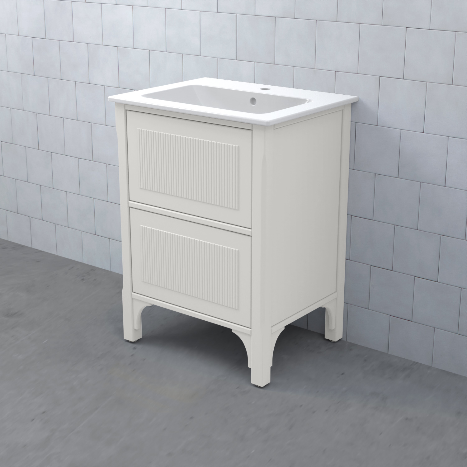 Tvättställsskåp Björbo Badrum Saga Enkel