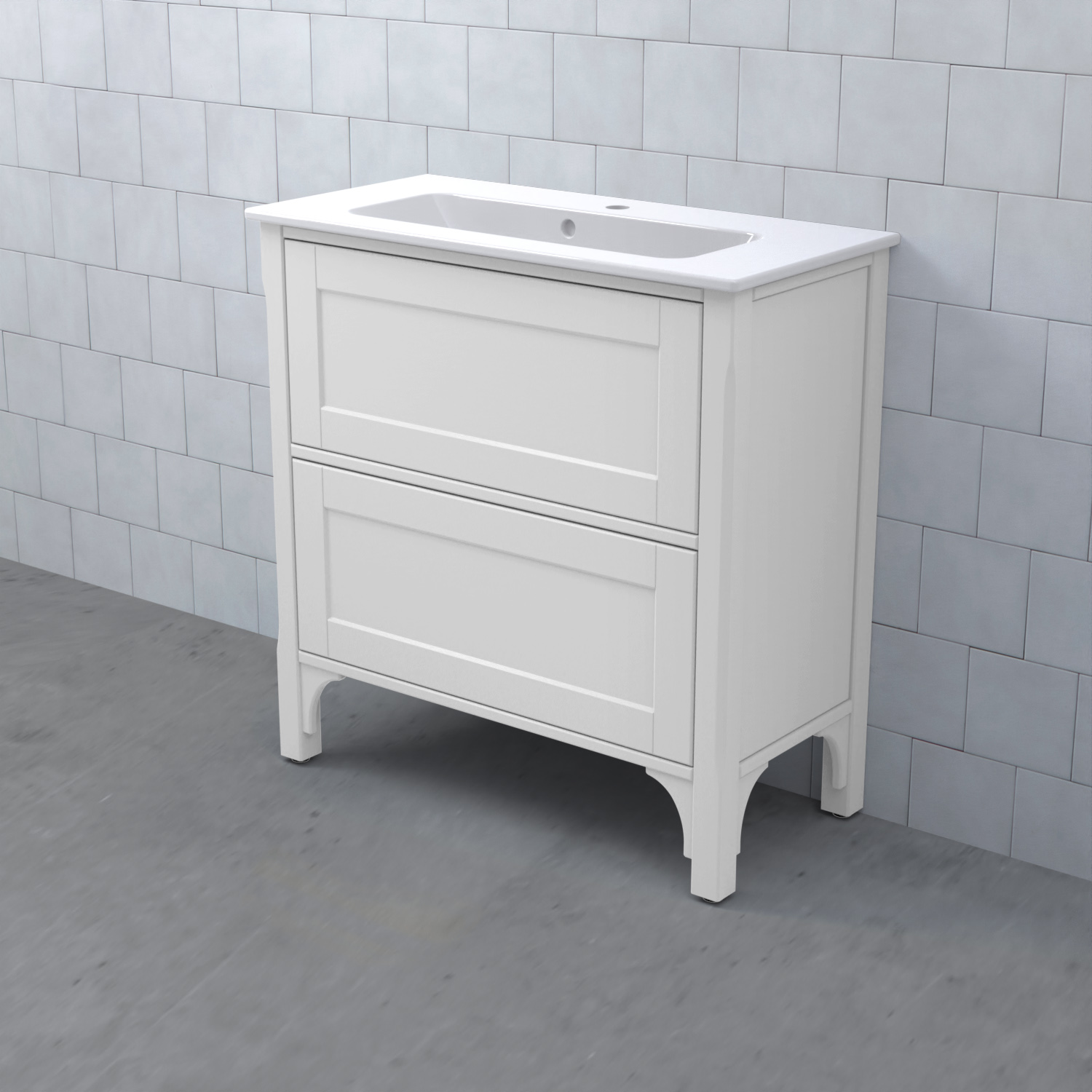 Tvättställsskåp Björbo Badrum Saga Enkel Kompakt