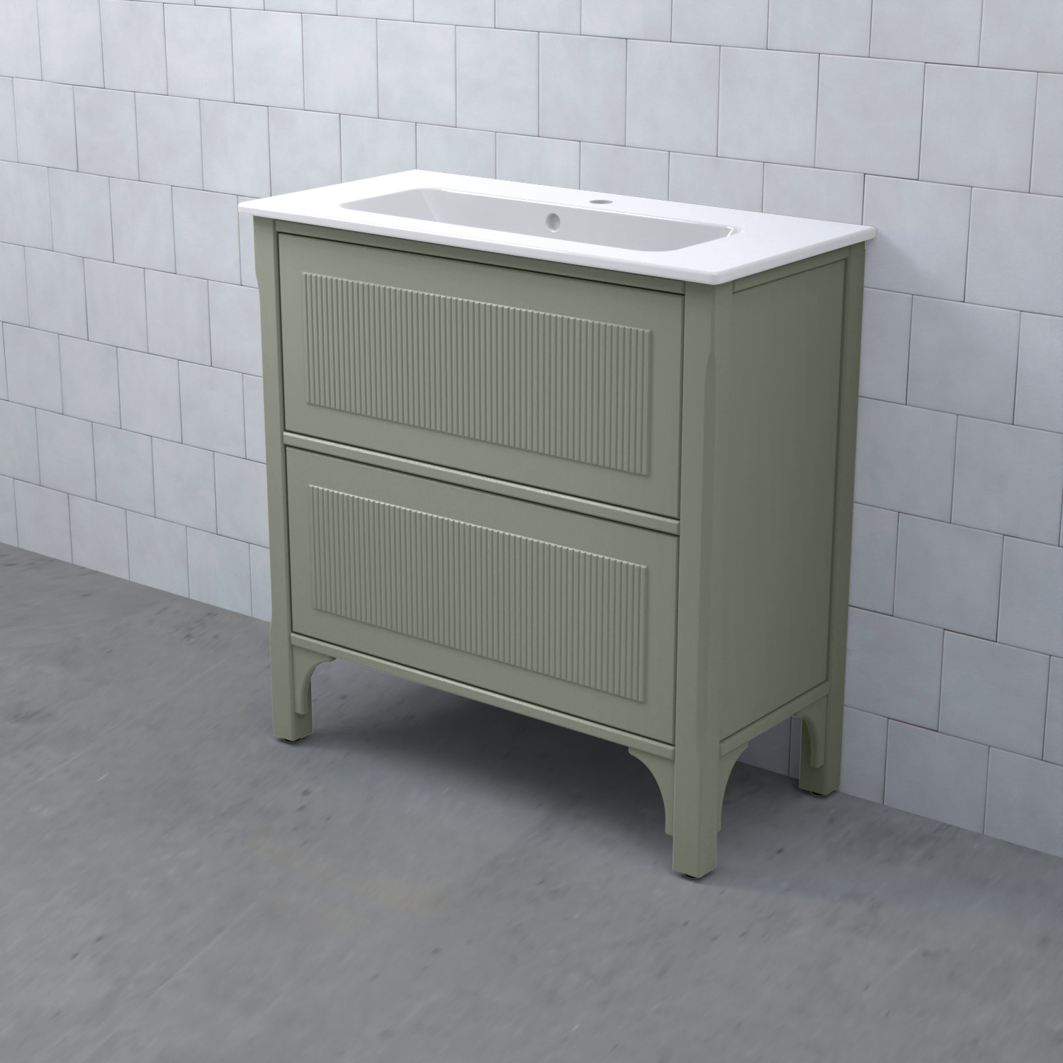 Tvättställsskåp Björbo Badrum Saga Enkel Kompakt