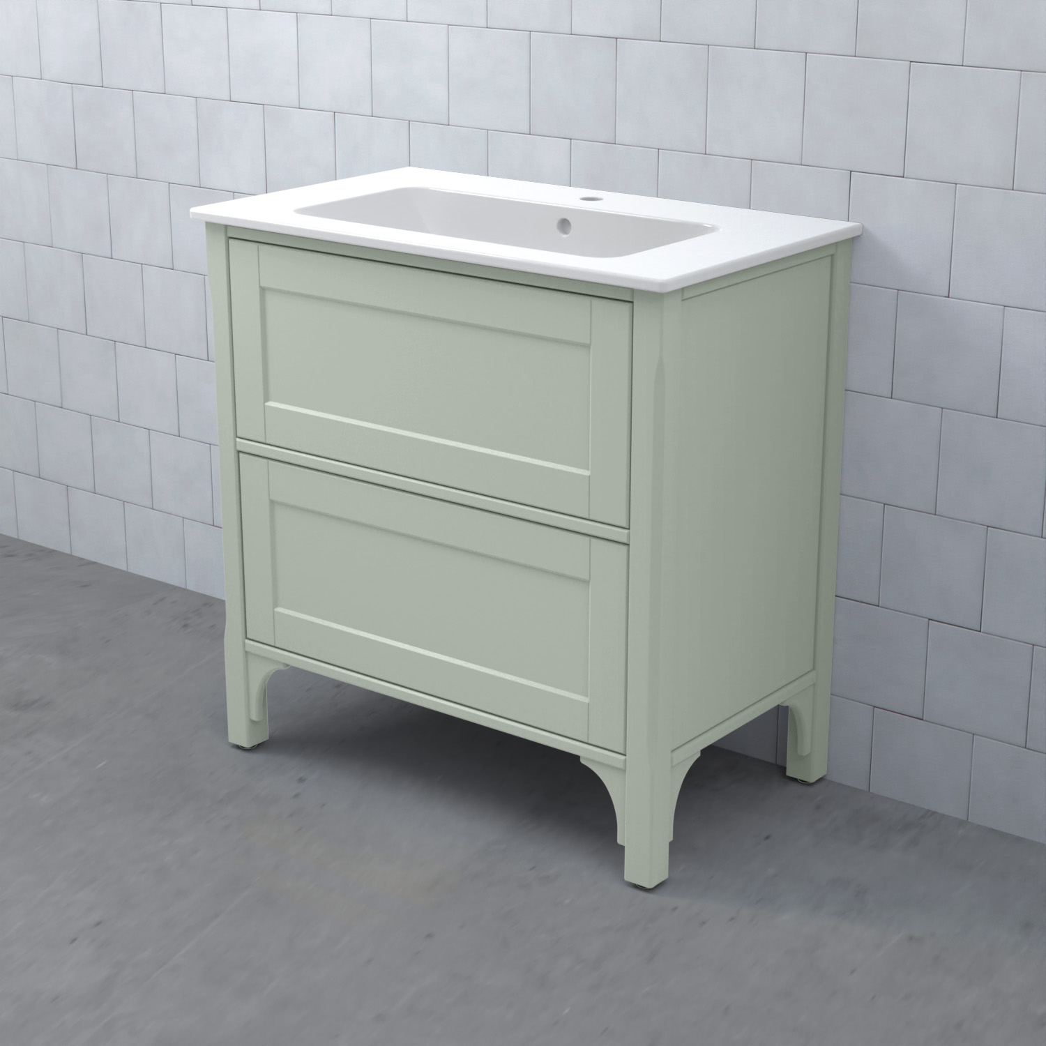 Tvättställsskåp Björbo Badrum Saga Enkel