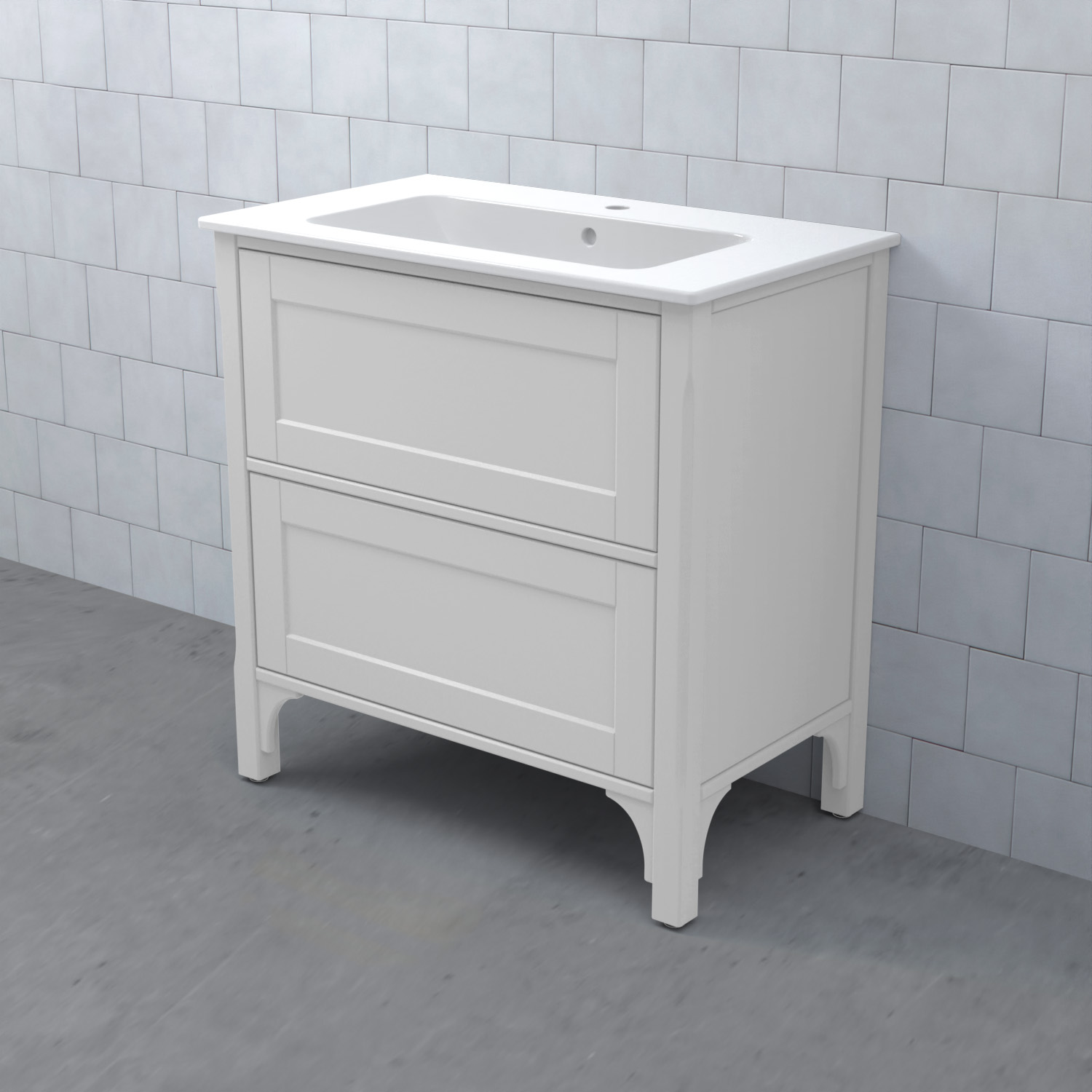 Tvättställsskåp Björbo Badrum Saga Enkel