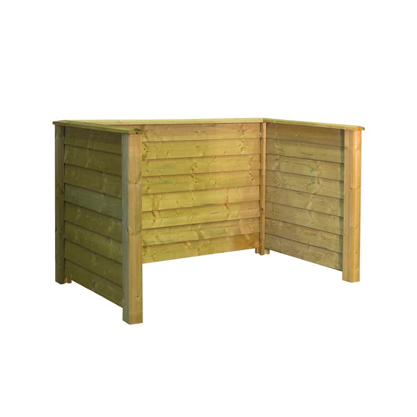 Skärm PLUS Klink Avfallsskjul Tryckimpregnerad