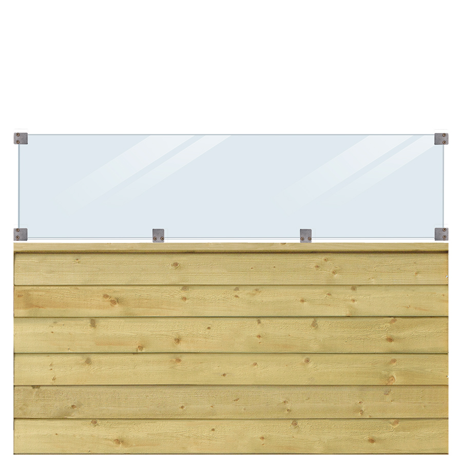 Skärm PLUS Klink med Glas 174x125