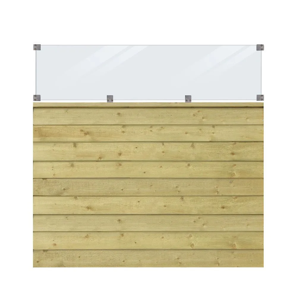 Skärm PLUS Plank med Glas 174x163