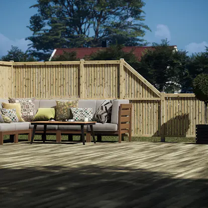 Skärm Jabo Vertikal 6 Tryckimpregnerad Gran 81,5x159 cm FSC (B)