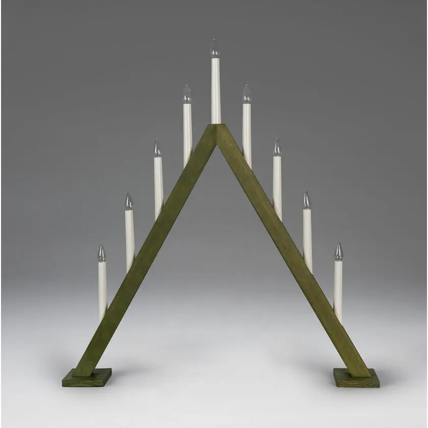 Adventsljusstake Gnosjö Konstsmide 3940 Träljusstake 9 Ljus