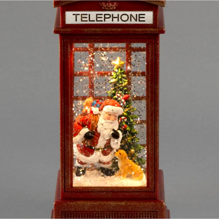 Snöglob Gnosjö Konstsmide Vattenfylld minilykta Telefonkiosk LED