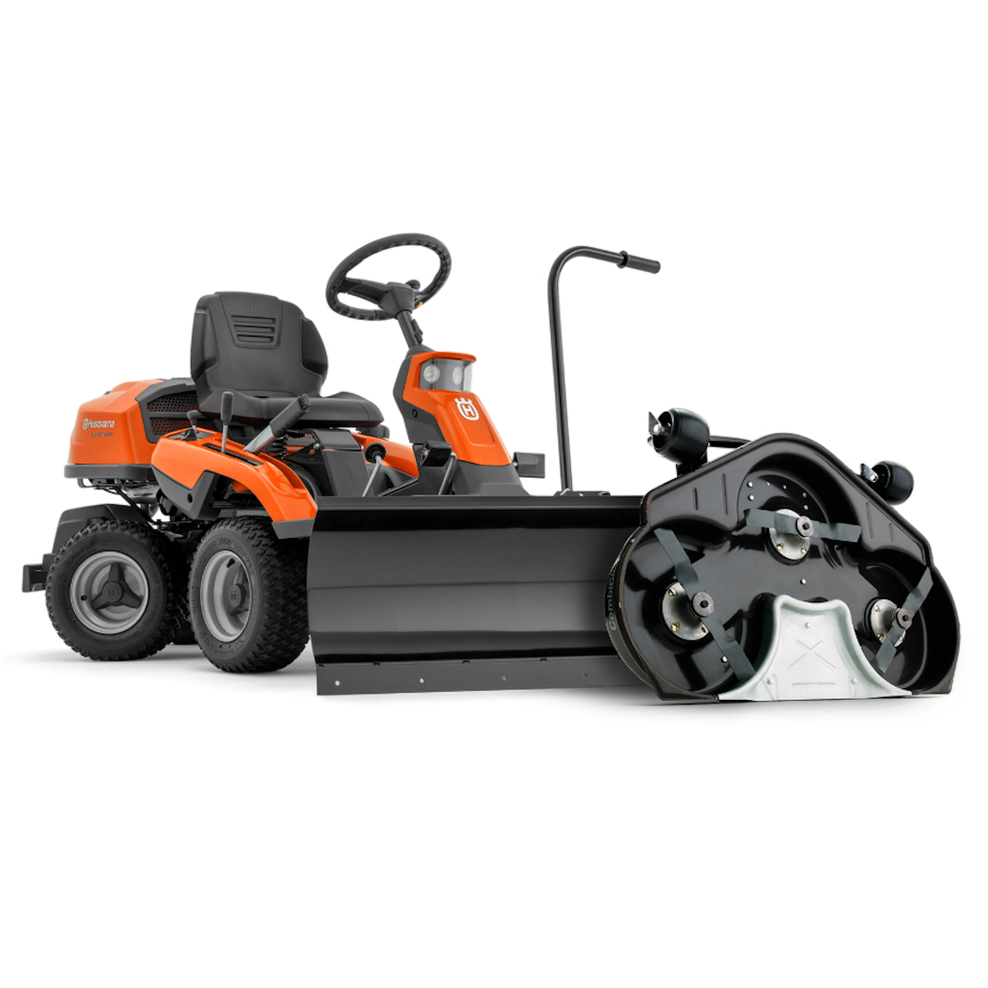 Åkgräsklippare Husqvarna Rider 216T AWD Med Klippaggregat & Plogpaket