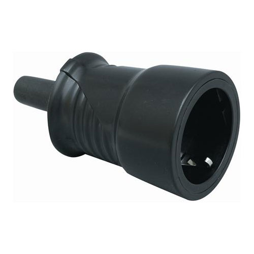 Skarvuttag Malmbergs med Jord IP44 Svart