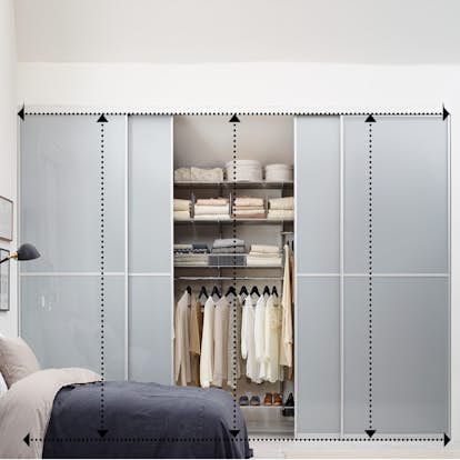 Garderober med skjutdörrar spegel Garderober med skjutdörrar spegel