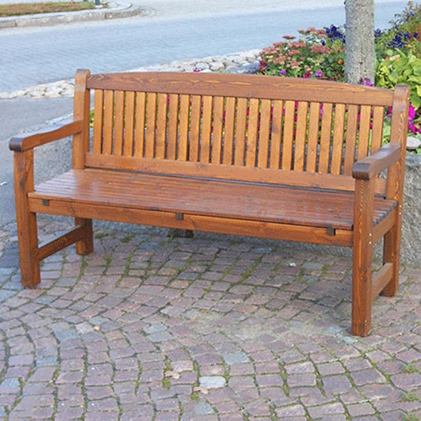 Soffa Eden Wood Kattvik 3-sits Brun