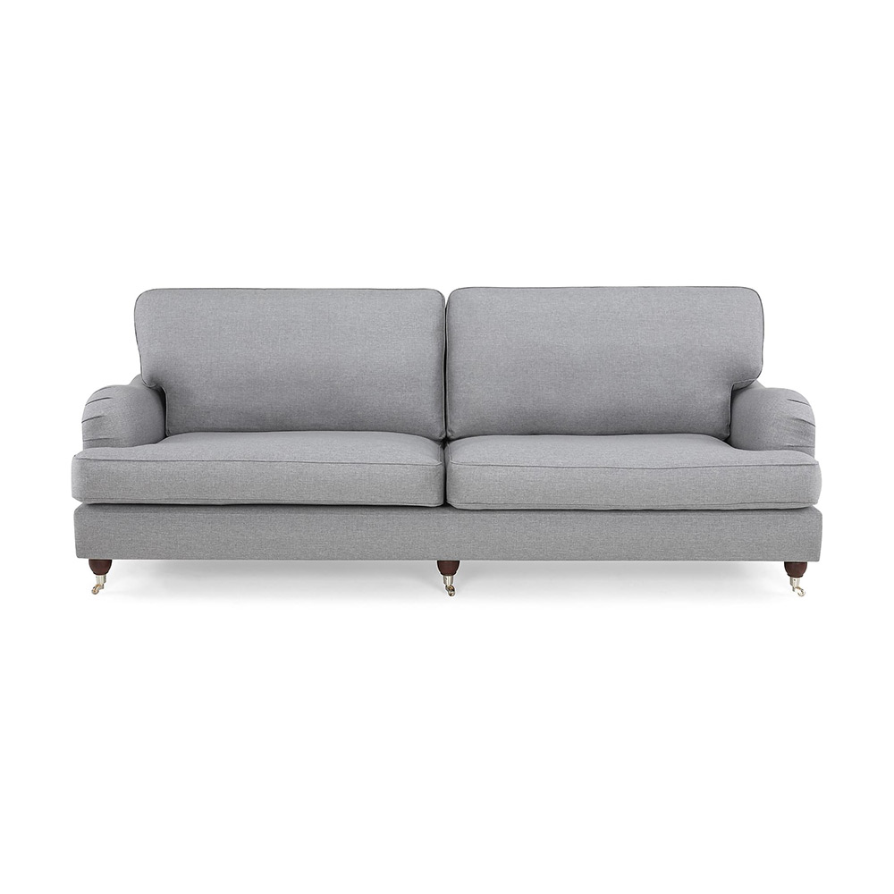 Soffa Scandinavian Choice Howard Lyx 4-sits Rak Ljusgrå