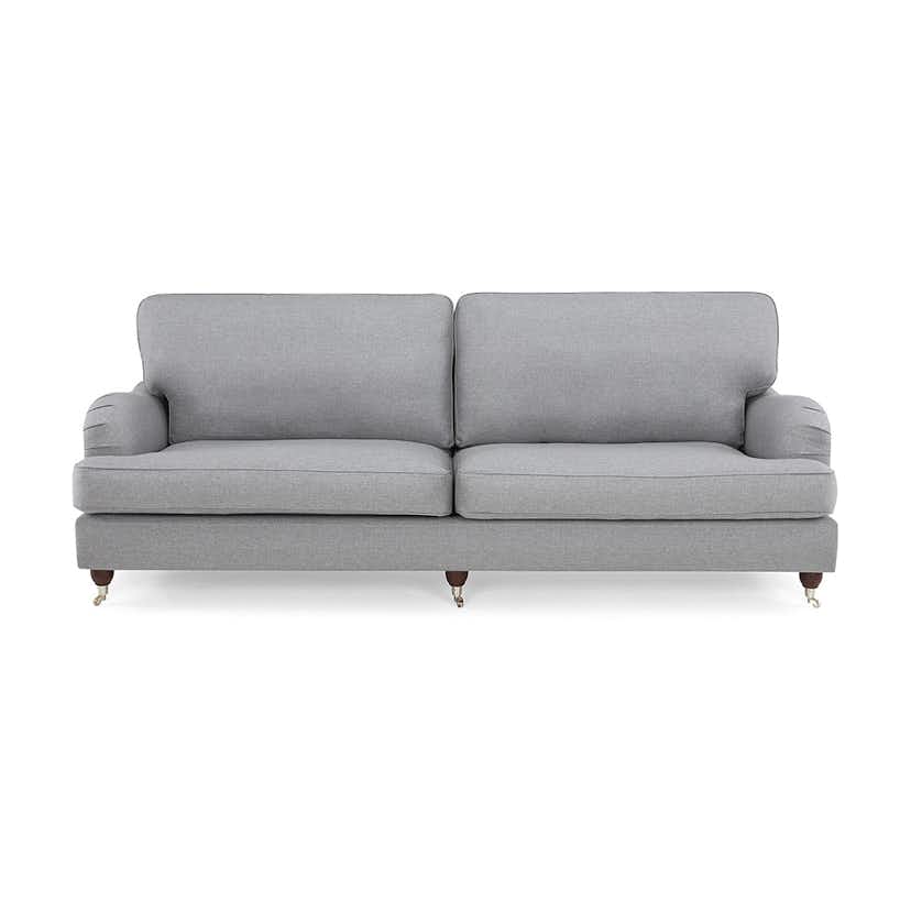 Soffa Scandinavian Choice Howard Lyx 4-sits Rak Ljusgrå