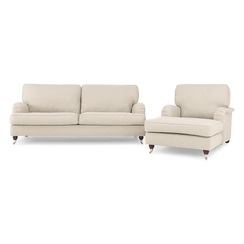 Soffgrupp Scandinavian Choice Howard Lyx Rak Grupp 2 Beige