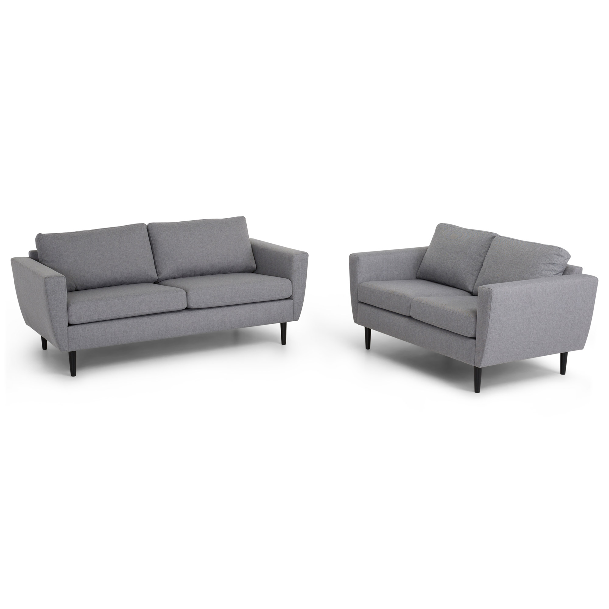 Soffgrupp Scandinavian Choice Nordic Grupp 2 Ljusgrå, Svarta ben